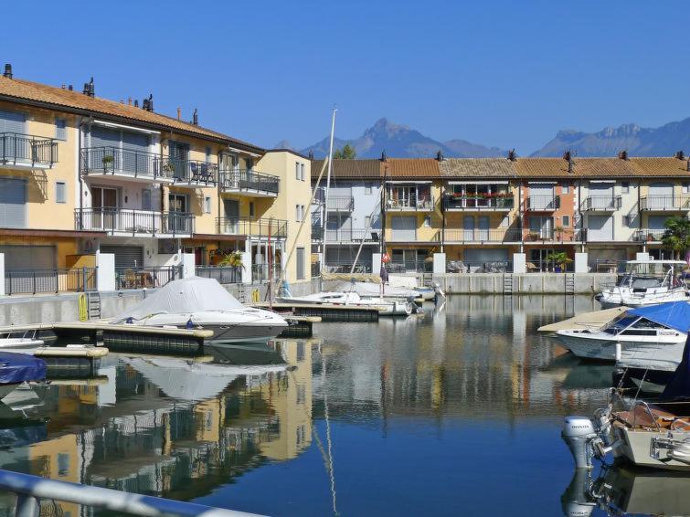 Superbe Appartement Dans La Marina Du Bouveret Port-Valais Esterno foto